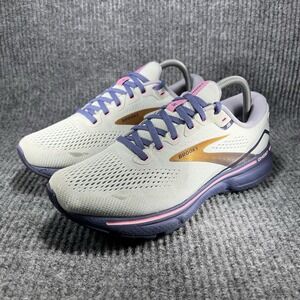 Brooks Ghost 15 Womens Size 9 Spa Blue Neo Pink Copper Walking Shoes 1203801B492